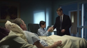 Everyone Has a Cobblepot- Jim visits Alfred and Bruce in the hospital