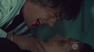 History Yet to be Written- Dr. Nealon almost puts the lizard into Delphine's mouth