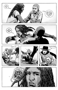 The Walking Dead #145- Michonne reacts to losing Ezekiel