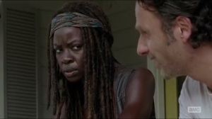 Heads Up- Michonne disagrees with Rick
