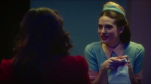 A Little Song and Dance- Angie appears in Peggy's dream sequence