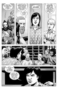 The Walking Dead #182- Pamela tells Maggie that Michonne is with her daughter at the Commonwealth