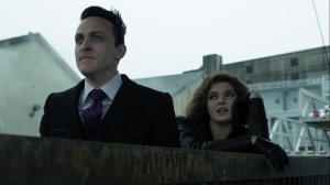Ace Chemicals- Penguin and Selina watch someone try to escape from Gotham- Fox, Gotham