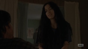 Adaptation- Eugene tries to tell Rosita how he feels about her- AMC, The Walking Dead