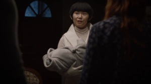 If You Don't Like My Story, Write Your Own- Lady Trieu presents a baby to the Clarks- HBO, Watchmen